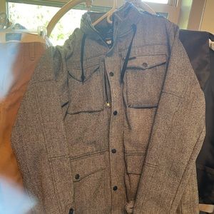 Men’s Empyre black grey white warm jacket XL